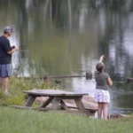 fishing at Cherokee Family Adventure RV Resort in Cherokee NC